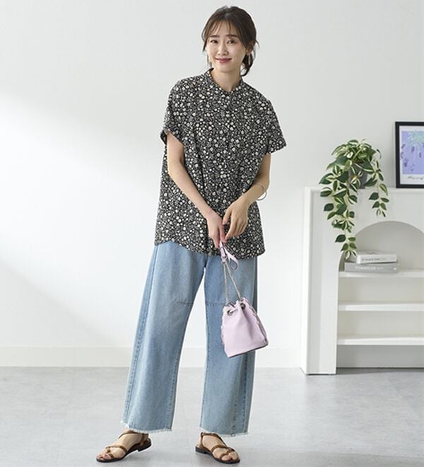 BELLUNA（ベルーナ）の「さらっと爽快！ポコポコサッカーブラウス（ブラウス）」｜詳細画像