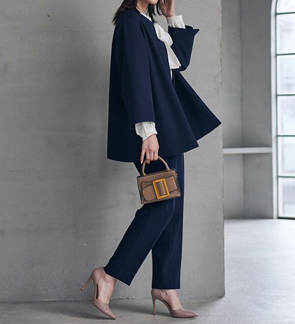 RANAN（ラナン）の「＜２点セット＞洗える！ゆるっとジャケット今どきパンツスーツ（パンツスーツ）」｜詳細画像