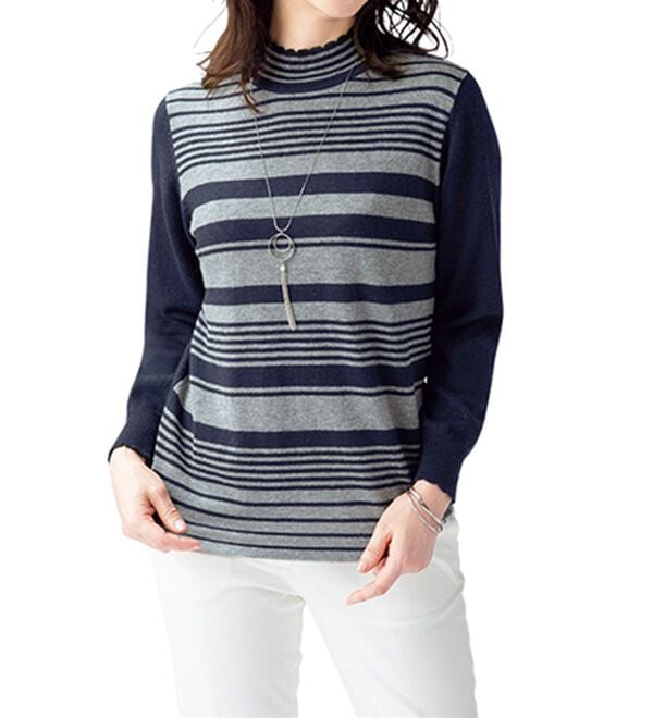 ルフラン（ルフラン）の「洗えるウール混ふんわりセーター（ニット・セーター）」｜詳細画像