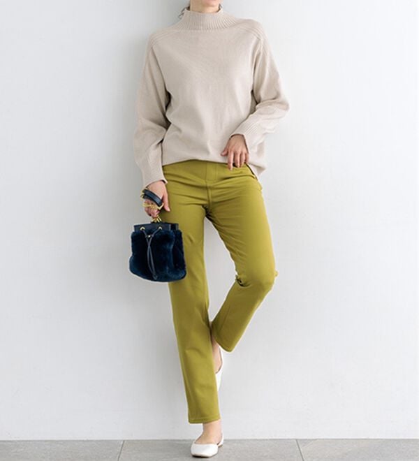 BELLUNA（ベルーナ）の「新触感！マシュマロみたいななめらかストレッチパンツ（フルレングスパンツ）」｜詳細画像