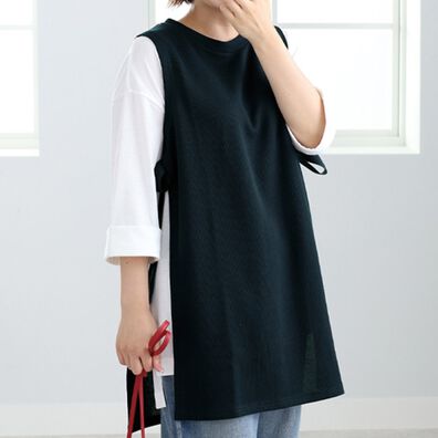 BELLUNA（ベルーナ）の「あぜ素材チュニックベストアンサンブル（チュニック）」