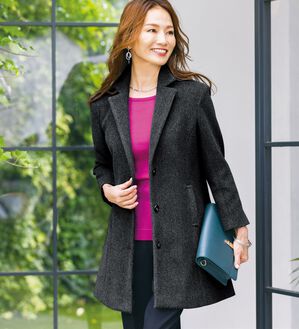 ルフラン（ルフラン）の「すっきりチェスターコート＜ケイリー＞（ハーフコート）」｜詳細画像