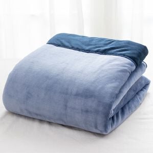 「あったかフランネル３層毛布【吸湿発熱・蓄熱・保湿・抗菌防臭】＜ベルウォーム・ベルモイスト＞＜洗える・シングル・ダブル＞（毛布・ブランケット）」｜ネイビー