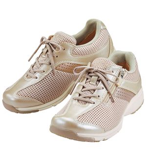 BELLUNA（ベルーナ）の「膝サポートアサヒメディカルウォーク牛革靴（スニーカー）」｜ベージュ