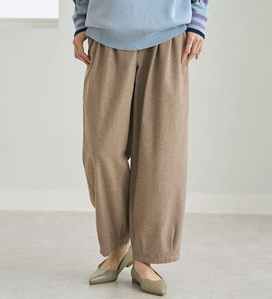 BELLUNA（ベルーナ）の「綿１００％ゆったりパンツ（フルレングスパンツ）」