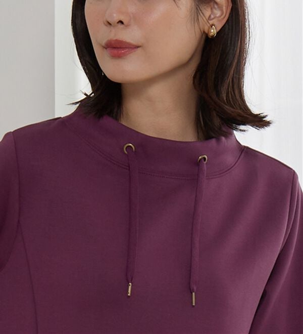 BELLUNA（ベルーナ）の「【新色追加】ワイドネックサイド切替プルオーバー（カットソー）」｜詳細画像