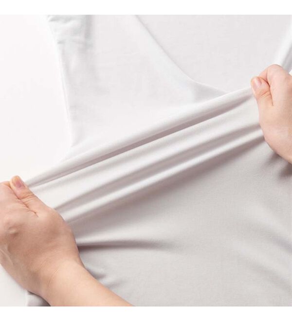 YU'NOW（ユナウ）の「ひんやり冷感！汗取りパッド付クールシリーズ　ハーフフレンチスリップ（スリップ・ペチコート）」｜詳細画像