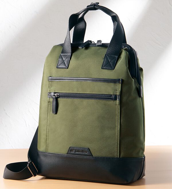 「＜ゴールデンベア＞大きく開き、中が見やすい３ＷＡＹバッグ（その他メンズバッグ）」｜詳細画像