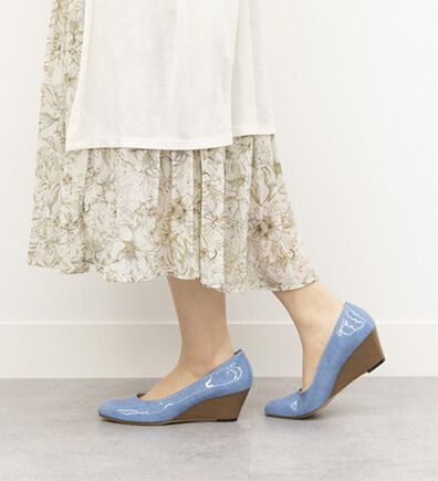 BELLUNA（ベルーナ）の「雨でも安心日本製こだわりウェッジパンプス（パンプス）」