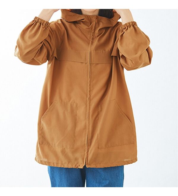 BELLUNA（ベルーナ）の「シアー素材ポケッタブルパーカー（パーカー）」｜詳細画像