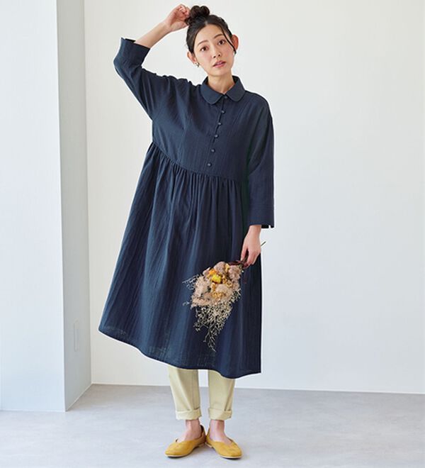 ＆cocochi＞綿100％ダブルガーゼ素材ゆったり