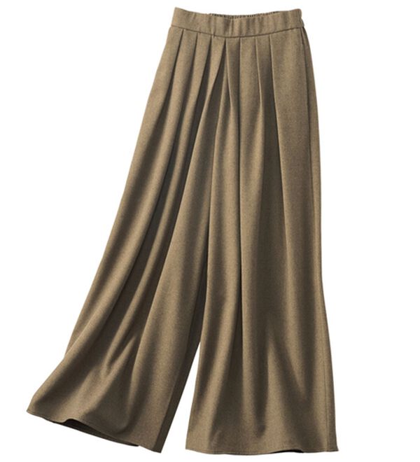 BELLUNA（ベルーナ）の「タックデザインスカーチョ（フルレングスパンツ）」｜詳細画像