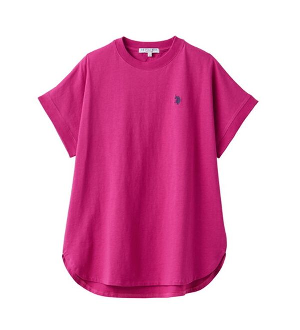 GeeRA（ジーラ）の「【新色追加】【ＵＳ．ＰＯＬＯ．ＡＳＳＮ】綿100％フレンチスリーブＴシャツ（Tシャツ）」｜詳細画像