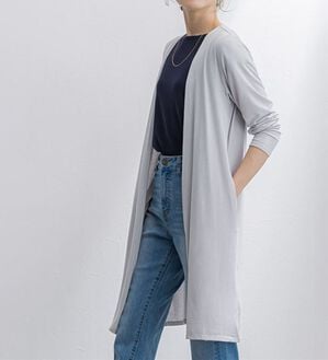 Pierrot（ピエロ）の「接触冷感トッパーカーディガン（その他カーディガン）」｜グレー