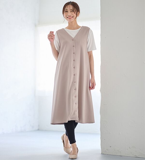 LAVIENNE（ラヴィエンヌ）の「選べる丈がうれしい綿１００％スパッツ（肌着・インナーウェア）」｜詳細画像