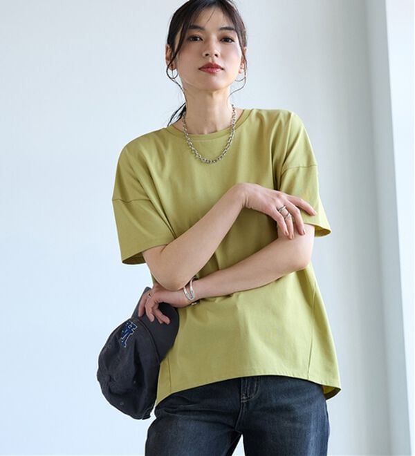 BELLUNA（ベルーナ）の「シュッと体型カバー！コクーンTシャツ（カットソー）」｜詳細画像