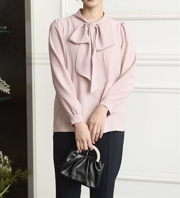 RANAN（ラナン）の「ボウタイリボンブラウス（ブラウス）」｜詳細画像