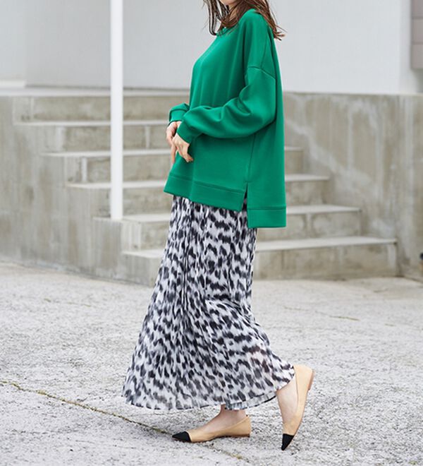 RANAN（ラナン）の「＜ＨＳ＞編立衿ポイントきれいめスウェット（カットソー）」｜詳細画像