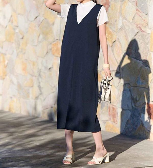 RANAN（ラナン）の「【選べる2丈】細見えが叶うジャンパースカート（ジャンパースカート）」｜詳細画像