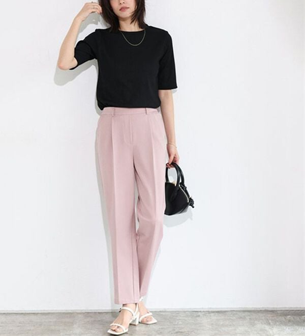 Pierrot（ピエロ）の「【選べる丈】高見えゆるテーパードパンツ（フルレングスパンツ）」｜詳細画像