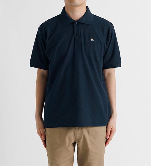 「＜アーノルド　パーマー＞ワンポイント刺しゅう鹿の子ポロシャツ（長袖・半袖）（メンズポロシャツ）」｜詳細画像