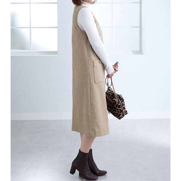 BELLUNA（ベルーナ）の「ライトメルトンジャンパースカート（ジャンパースカート）」｜詳細画像