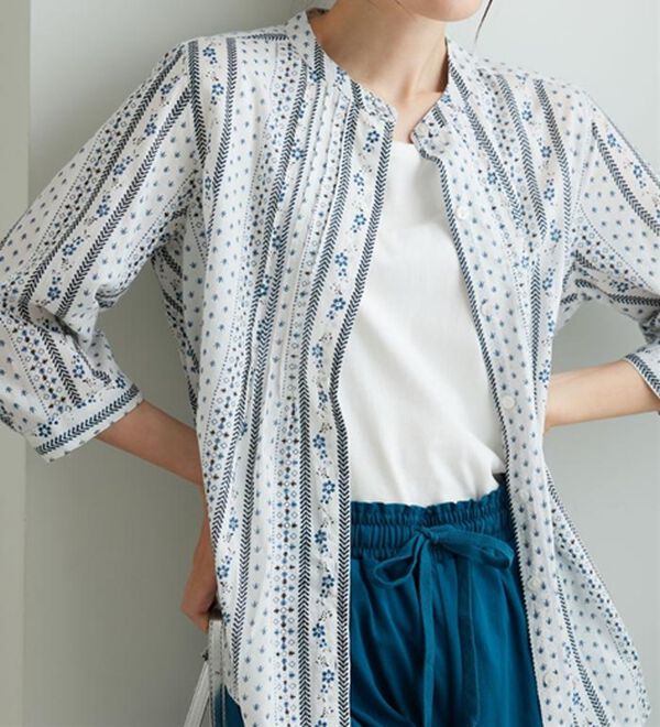 BELLUNA（ベルーナ）の「綿１００％ピンタックデザインブラウス（ブラウス）」｜詳細画像