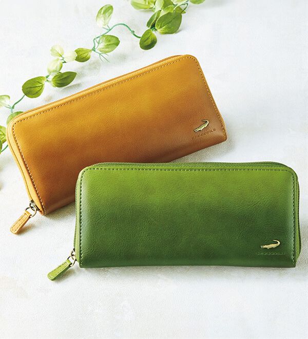 BELLUNA（ベルーナ）の「＜クロコダイル＞牛革グラデーション長財布（財布・パスケース）」｜詳細画像