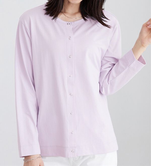 BELLUNA（ベルーナ）の「【接触冷感】ヒンヤリＵＶ対策クルーネックカーディガン（その他カーディガン）」｜詳細画像