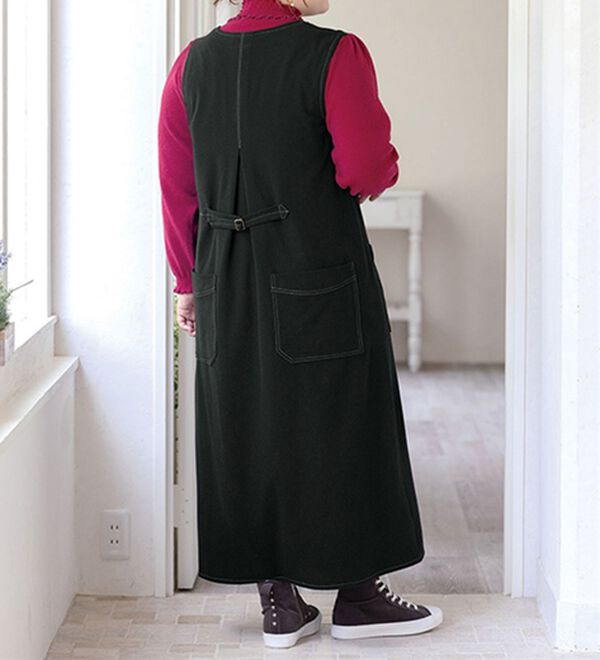 ルフラン（ルフラン）の「後ろも素敵なウール調ジャンスカ（ジャンパースカート）」｜詳細画像