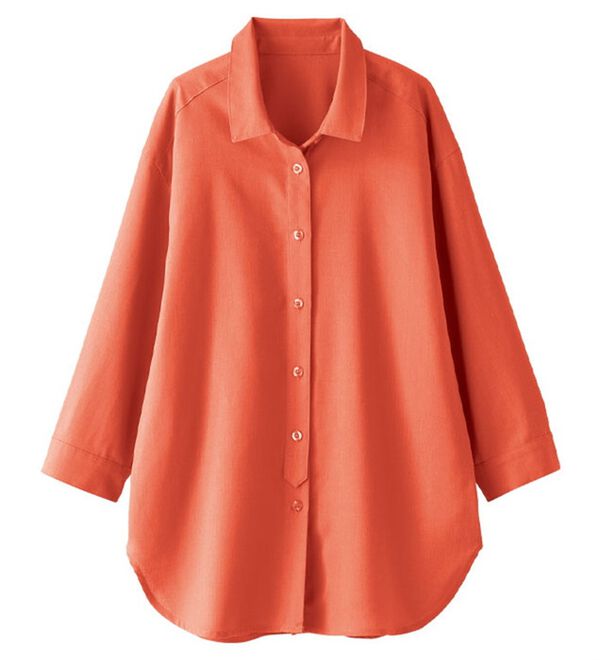 BELLUNA（ベルーナ）の「Ｓｍａｒｔ　Ｌｉｎｅｎ　ブレンドシャツ（シャツ）」｜詳細画像