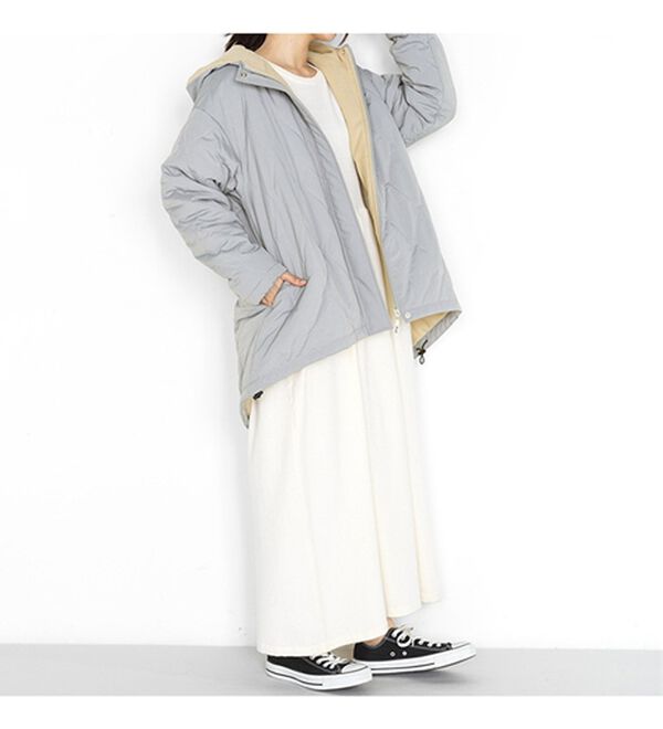 RANAN（ラナン）の「＜ＦＩＬＡ＞裏ボアフリースキルトコート（ハーフコート）」｜詳細画像