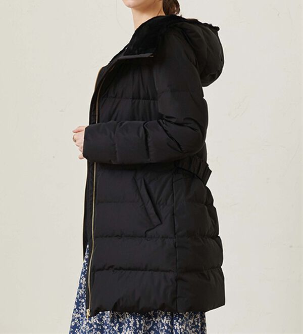RANAN（ラナン）の「暖かファーフード使いすっきりダウンコート（ダウンコート・ジャケット・ベスト）」｜詳細画像