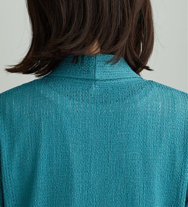 BELLUNA（ベルーナ）の「メッシュ素材トッパーカーディガン（ニットカーディガン）」｜詳細画像