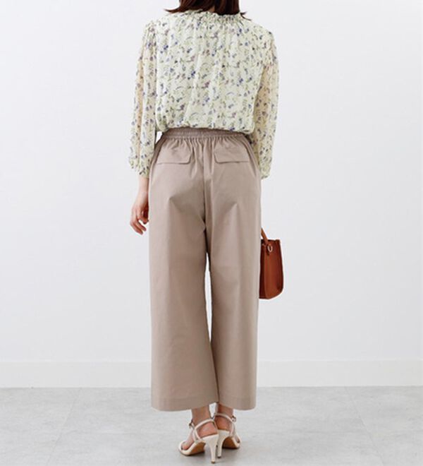 BELLUNA（ベルーナ）の「シフォンプリントシャーリング使いブラウス（ブラウス）」｜詳細画像