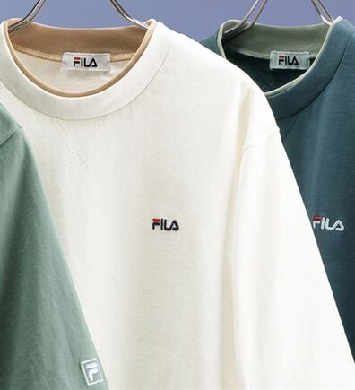 「＜フィラ＞綿１００％　キシリトール加工５分袖Ｔシャツ（メンズシャツ）」