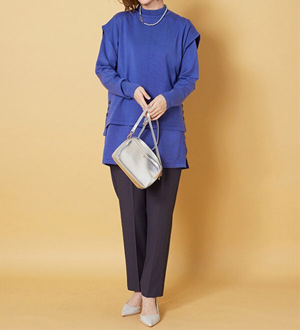 BELLUNA（ベルーナ）の「ベスト付ニットチュニックアンサンブル（アンサンブル）」｜詳細画像