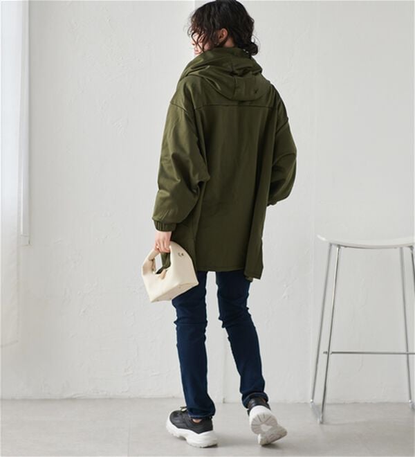 RANAN（ラナン）の「＜ｐｕｍａ＞ワンライン　フリースフーディ（ハーフコート）」｜詳細画像