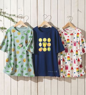 ルフラン（ルフラン）の「【３色組】夏の爽やか綿１００％Ｔシャツ（Tシャツ）」｜詳細画像