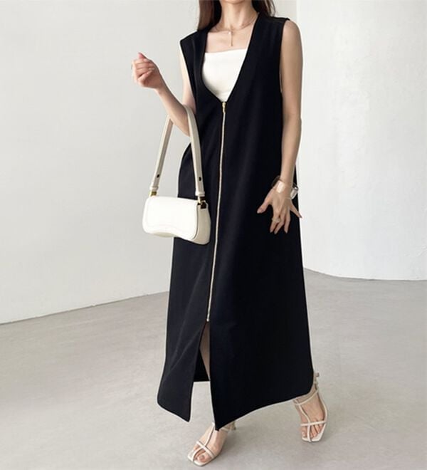 GeeRA（ジーラ）の「３ＷＡＹジップデザインジレワンピース（ジレ）」｜詳細画像