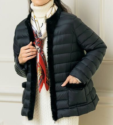 ルフラン（ルフラン）の「エコファー付ダウンジャケット＜カルーラ＞（その他ジャケット）」