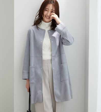 BELLUNA（ベルーナ）の「フェイクスエード切替デザインジャケット（その他ジャケット）」