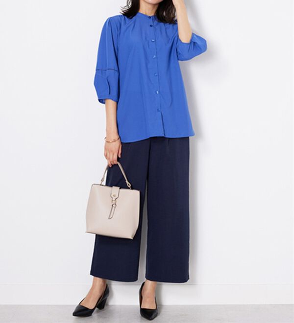 BELLUNA（ベルーナ）の「エアリービンテージ素材レース使いブラウス（ブラウス）」｜詳細画像