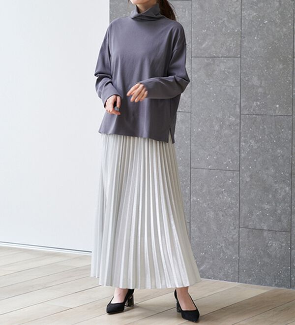 RANAN（ラナン）の「＜ＢＣ＞綿１００％&times;吸湿発熱！あったかタートルネック（カットソー）」｜詳細画像