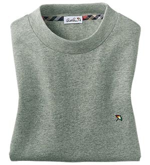 「アーノルド　パーマー　綿１００％接触冷感Ｔシャツ（メンズＴシャツ）」｜杢グレー