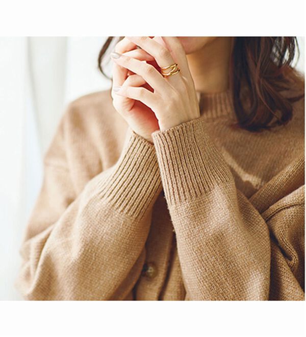 BELLUNA（ベルーナ）の「エコ素材ゆったりニットカーディガン（ニットカーディガン）」｜詳細画像