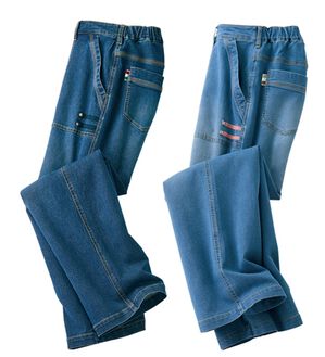 ルフラン（ルフラン）の「【２本組】雨の日もルン♪はっ水軽やかデニム（フルレングスパンツ）」｜2本組