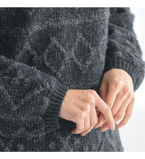 BELLUNA（ベルーナ）の「ご機嫌ムード♪幾何柄ジャカードセーター（ニット・セーター）」｜詳細画像