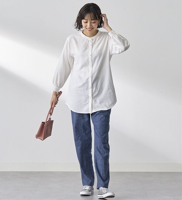 BELLUNA（ベルーナ）の「綿１００％やわらかゆるパンツ（フルレングスパンツ）」｜詳細画像