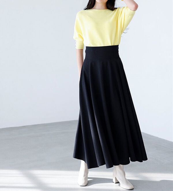 RANAN（ラナン）の「フレアーシルエットハイウエストスカート（ロングスカート）」｜詳細画像